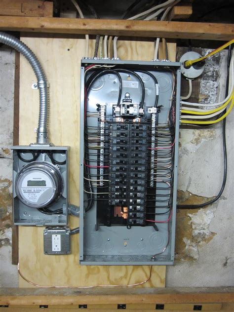 amp service into electrical box|amp service in house.